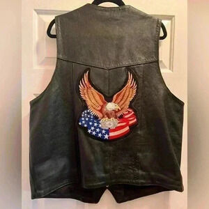 Men’s Harley Davidson Motorcycle Leather Vest